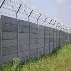 Precast Wall With GI Barbed Wire Fencing in Vijaywada